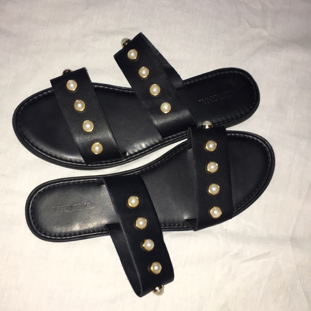 pearl strap sandals